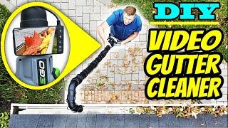 NO LADDER  DIY Safe Video Leaf Gutter Cleaner