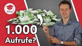 So viel Geld zahlt YouTube für 1.000 Aufrufe