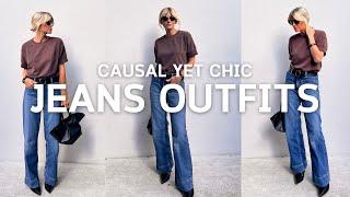 8 CASUAL JEANS OUTFITS THAT STILL FEEL CHIC | Autumn 2024