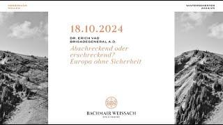 Korbinians Kolleg am 18.10.2024 mit Dr. Erich Vad (Brigadegeneral A. D.)
