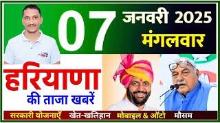 07 January 2025 Haryana News || हरियाणा की ताजा खबरें || Haryana Live News || CWB Hindi News