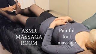 【足つぼMASSAGA】ストッキング足裏を痛い足つぼで癒す,Foot massage【ASMR】