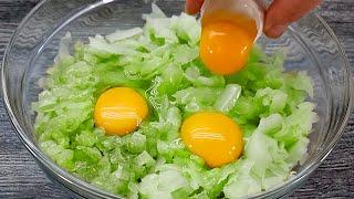 Just fry the eggs and cabbage this way and the result will be delicious! New recipe #044