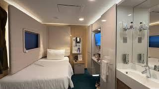 I Sailed in a TINY Cabin on the Norwegian Encore - Solo Cabin & Lounge Tour