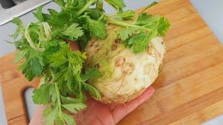 Turkish celery root cold appetizer. It is very simple to prepare, and most importantly, very tasty!