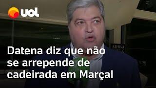 Datena fala após agressão a Pablo Marçal com cadeirada em debate: 'não me arrependo'