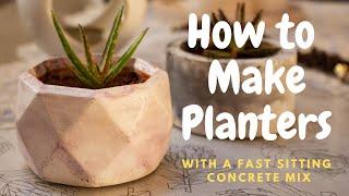 You have too many PLANTS ? Make them planters YOUSELF with concrete for CHEAP //DIY CONCRETE