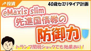 eMaxis slim先進国債券の防御力！トランプ関税ショックでも効果あり