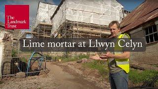 Using lime mortar for repair at a medieval hall house | The Landmark Trust