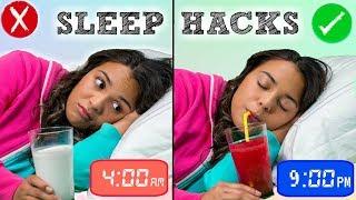 How to Fall Asleep FAST When You CAN’T Sleep! 10 Sleep Life Hacks!