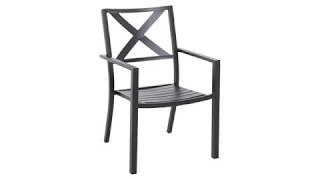 Elegant Black Metal Outdoor Dining Chairs