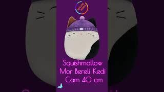 Squishmallow Mor Bereli Kedi Cam 40 cm  Hepsiburada