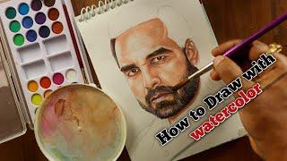 Watercolor Painting Tutorial for beginners | How to Draw portrait by using Watercolor in Hindi