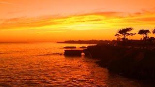 West Santa Cruz, CA by Douglas Thron drone video surfing, boardwalk, pier, Natural Bridges