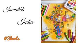 #drawing #mydrawing of incredible india #drawingskills