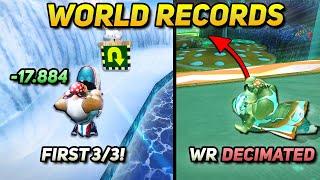 Reacting to EVERY 150cc World Record in Mario Kart Wii