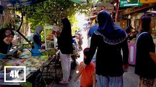 ⁴ᴷ【WALK】BANGKOK Morning Muslim Local Market| Peaceful Walking|CharoenKrung