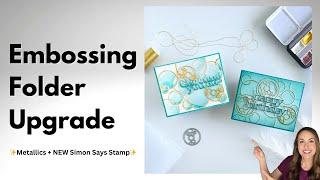 Step-Up Embossing Folders with the Latest Release from SIMON SAYS STAMP! #cardmaking