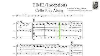 HANS ZIMMER  ~  TIME (INCEPTION) ~ Cello Play Along + FREE SHEET MUSIC.