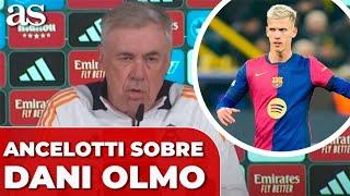 ANCELOTTI opina del CASO DANI OLMO en el FC BARCELONA y los FANS de REAL MADRID APLAUDEN