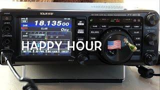 A mad hour working the USA on 17m with the DX Commander Expedition and the Yaesu FT-991A