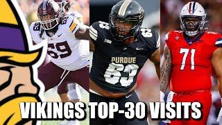 Minnesota Vikings Top-30 Visits (So Far)