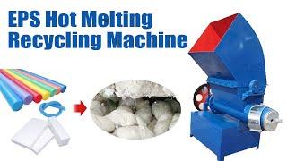 EPS Hot Melting Recycling Machine For Foam Scrap Recycling
