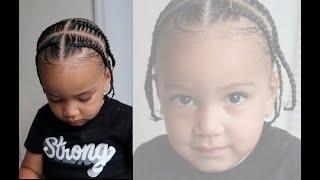 Braids for Toddler Boys | Birthday Boy Gets His Hair Done | Pop Smoke Braids | Hairstyle for Boys