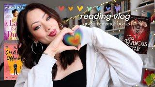 reading vlog!  queer romance books (trying to find my first 5 star read of the year)