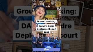 DA wins first cadre deployment court case against the ANC