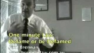 One Minute Law: Defamed or be Defamed