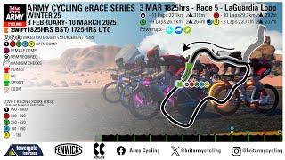 Army Cycling eRace Series Winter 2025 - Race 5 - LaGaurdia Loop