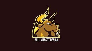 Bull Mascot Design | illustrator Tutorial | By Timeless Graphics | 2021