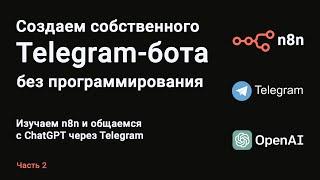 Как создать Telegram бота без программирования с нуля. С помощью n8n. Часть 2.