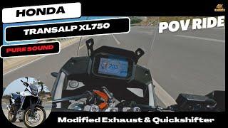  Honda Transalp XL750 Top Speed Run with Topcase -  High-Octane Velocity!