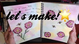 Art Journal Using Stamps with Watercolour Marker Wash SHOP my FAVE art & craft supplies below.