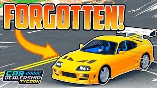 Top 5 Most FORGOTTEN CARS In Car Dealership Tycoon! (Roblox!)