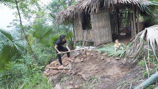 Stacking Rocks & Catching Crabs! Rainy Season Survival & Shelter Upgrade | RiseMom single