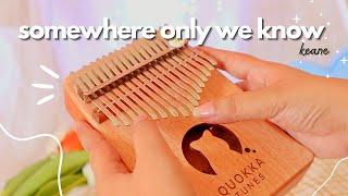 Keane - Somewhere Only We Know | Kalimba Cover with Tabs