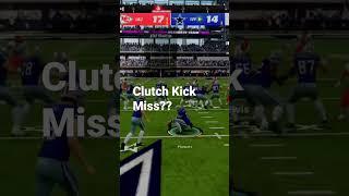 Madden 23 Graham Gano clutch kick miss?