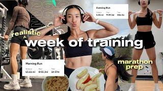 a VERY ~realistic~ week of training for LONDON MARATHON!