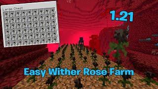 Easy Wither Rose Farm In Minecraft Bedrock 1.21