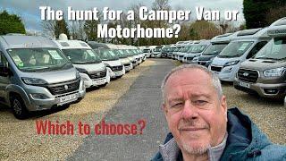 The hunt for a Camper Van or Motorhome