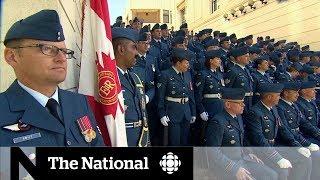 Royal Canadian Air Force guards the Queen