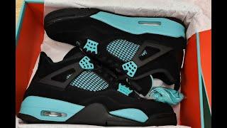 Jordan 4 Tiffany green black