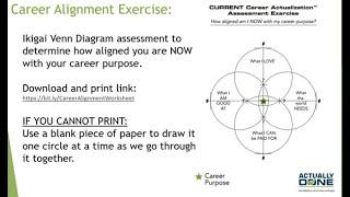 Career Alignment with Ikigai (FREE Interactive 17 minute webinar)