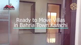 Ready to Move Villas in Bahria Town Karachi