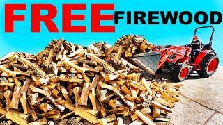 100% FREE ASH FIREWOOD IN THE BIN!