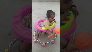 Nitya my baby ghoomti hue ️️ #kids #baby #youtubeshorts #gawn