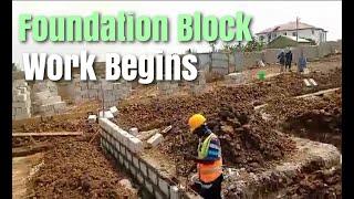 Building In Ghana  | Foundation Block Works  Building a 3-bedroom House in Ghana Cape Coast Beach